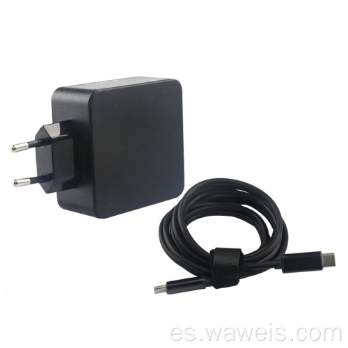 cargador real 45w tipo c adaptador de corriente alterna